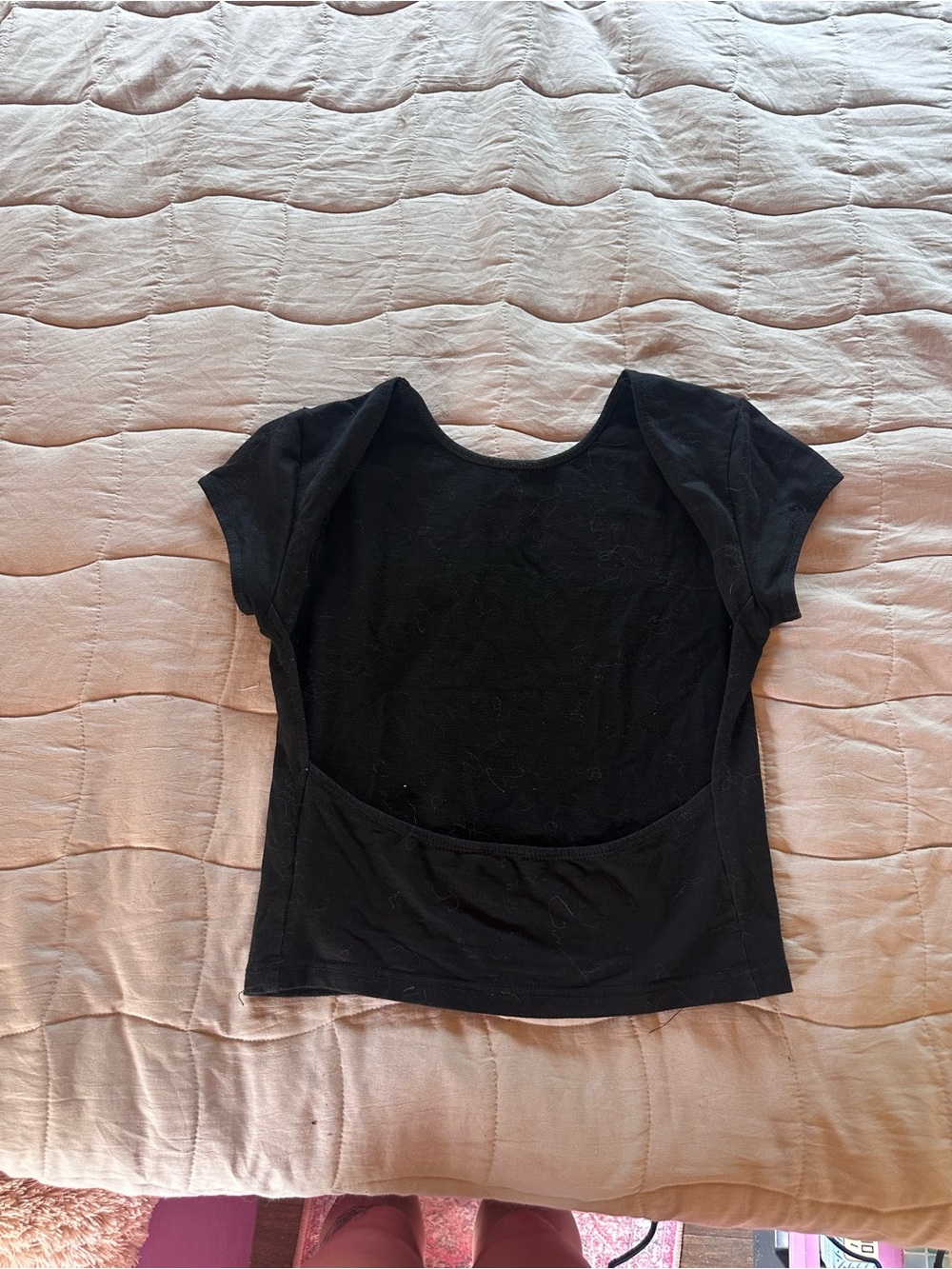 Women's Backless  Top with Short Sleeves